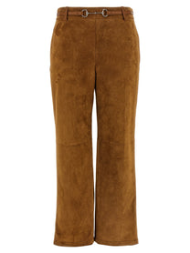 GUCCI - GUCCI - Suede pants - Women’s Pants