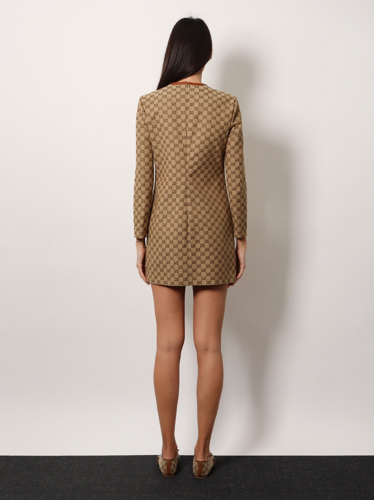 Gucci - Gucci Cotton Blend Dress With All Over Gg Print - Women’s Clothing