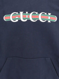 Gucci - Gucci Cotton Sweatshirt With Gucci Web Print - Men’s Sweatshirts
