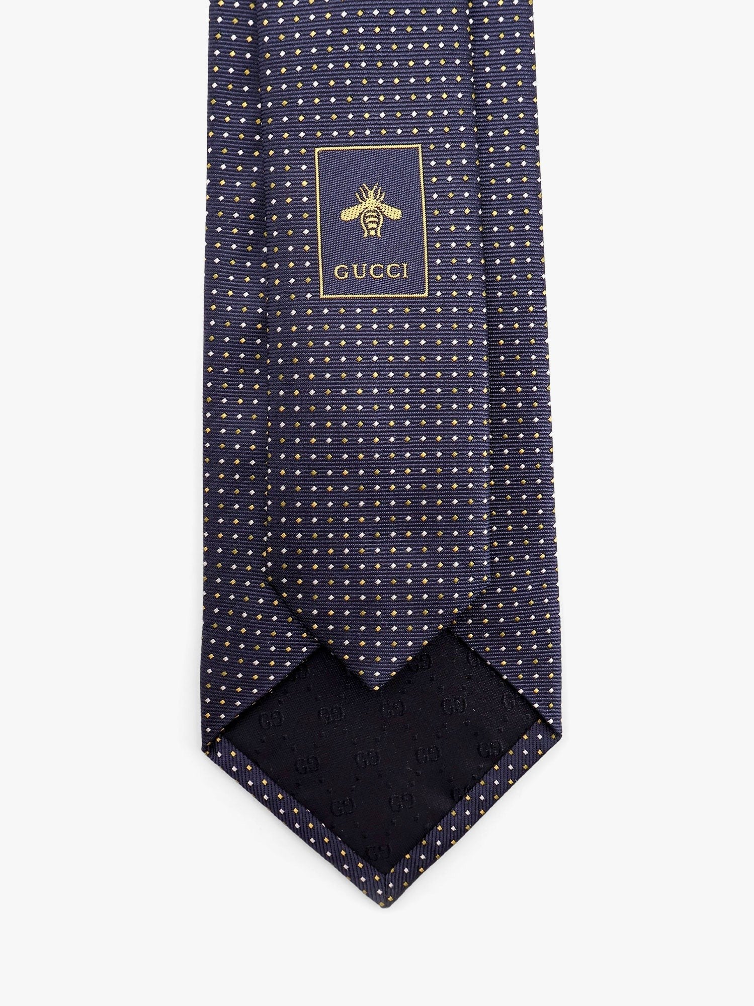 Gucci - Silk Tie With Gudots Motif - Men’s Accessories