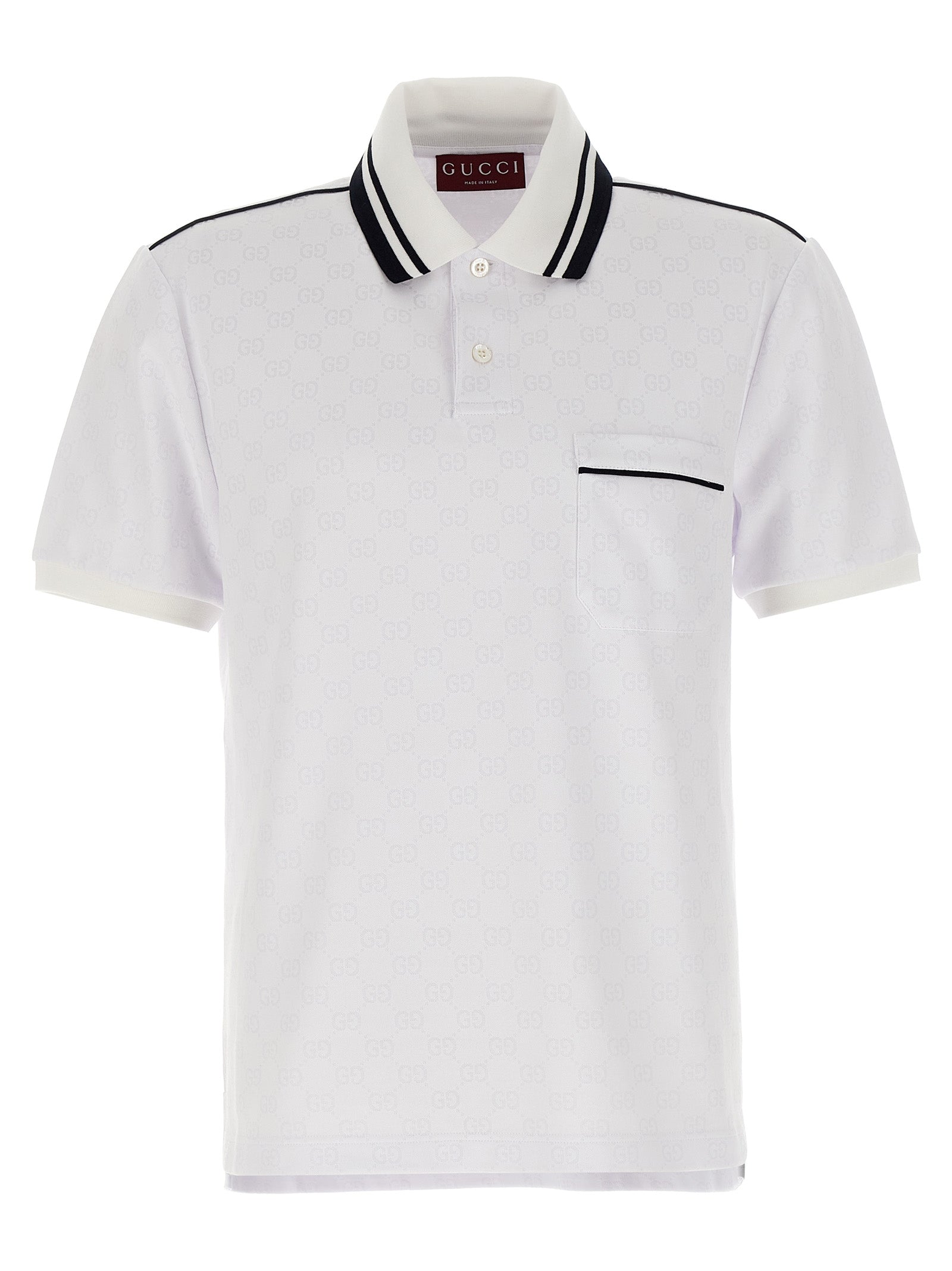 GUCCI - GUCCI - GG jacquard polo shirt - Men’s Tops