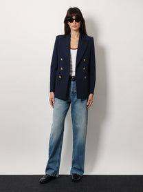 Gucci - Gucci Cotton Blazer With Iconic Gucci Crest Buttons - Women’s Clothing