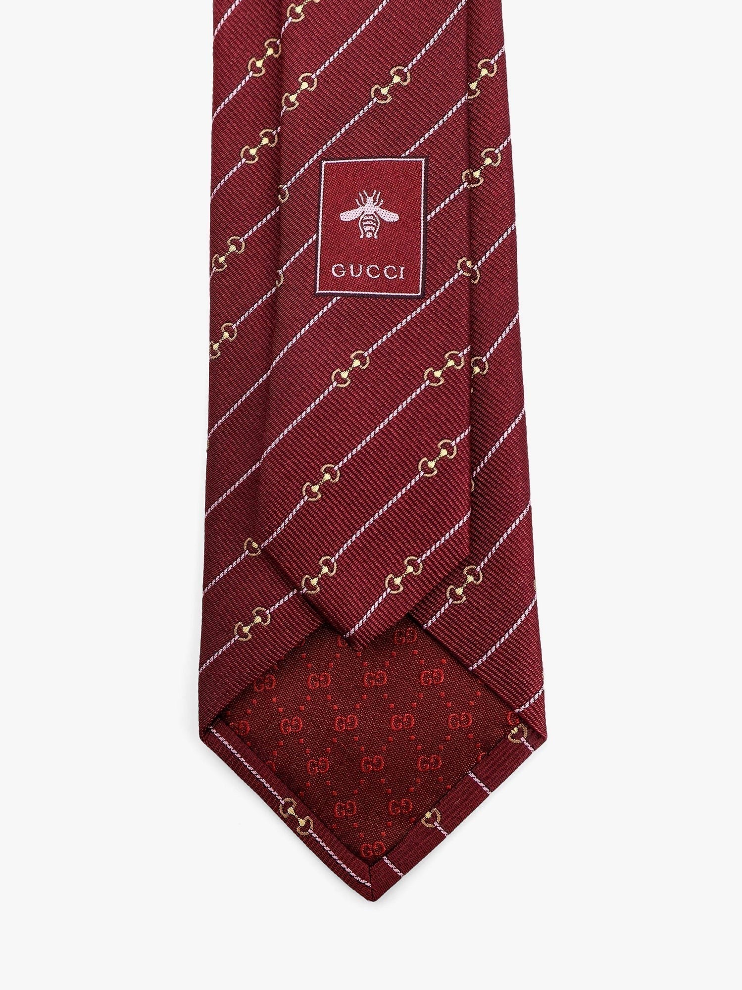 Gucci - Silk Tie With Royal Morsy Motif - Men’s Accessories