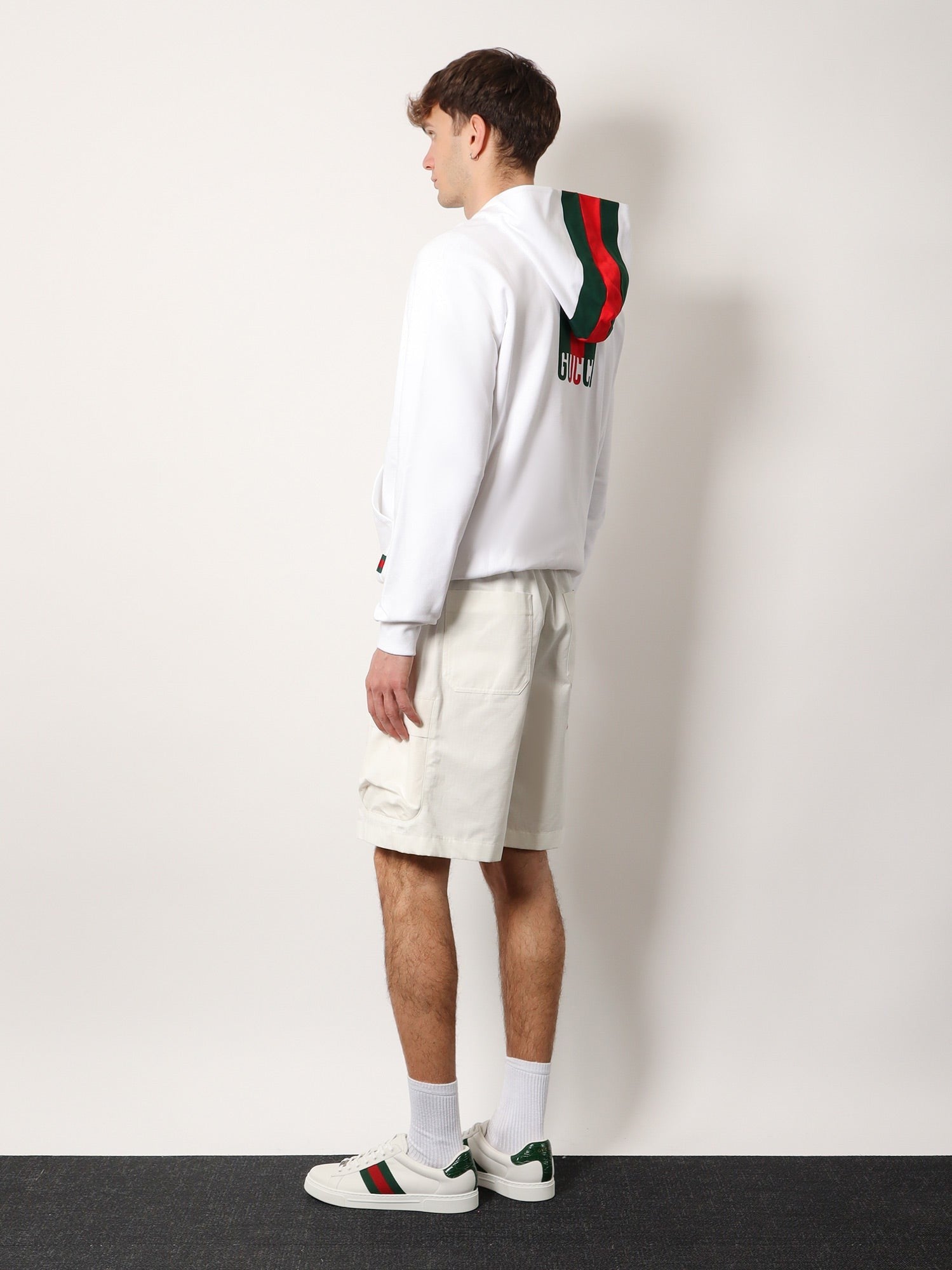 Gucci - Gucci Cotton Sweatshirt With Logo On The Back - Men’s Sweatshirts