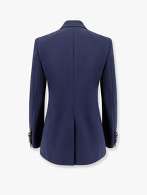 Gucci - Gucci Cotton Blazer With Iconic Gucci Crest Buttons - Women’s Clothing