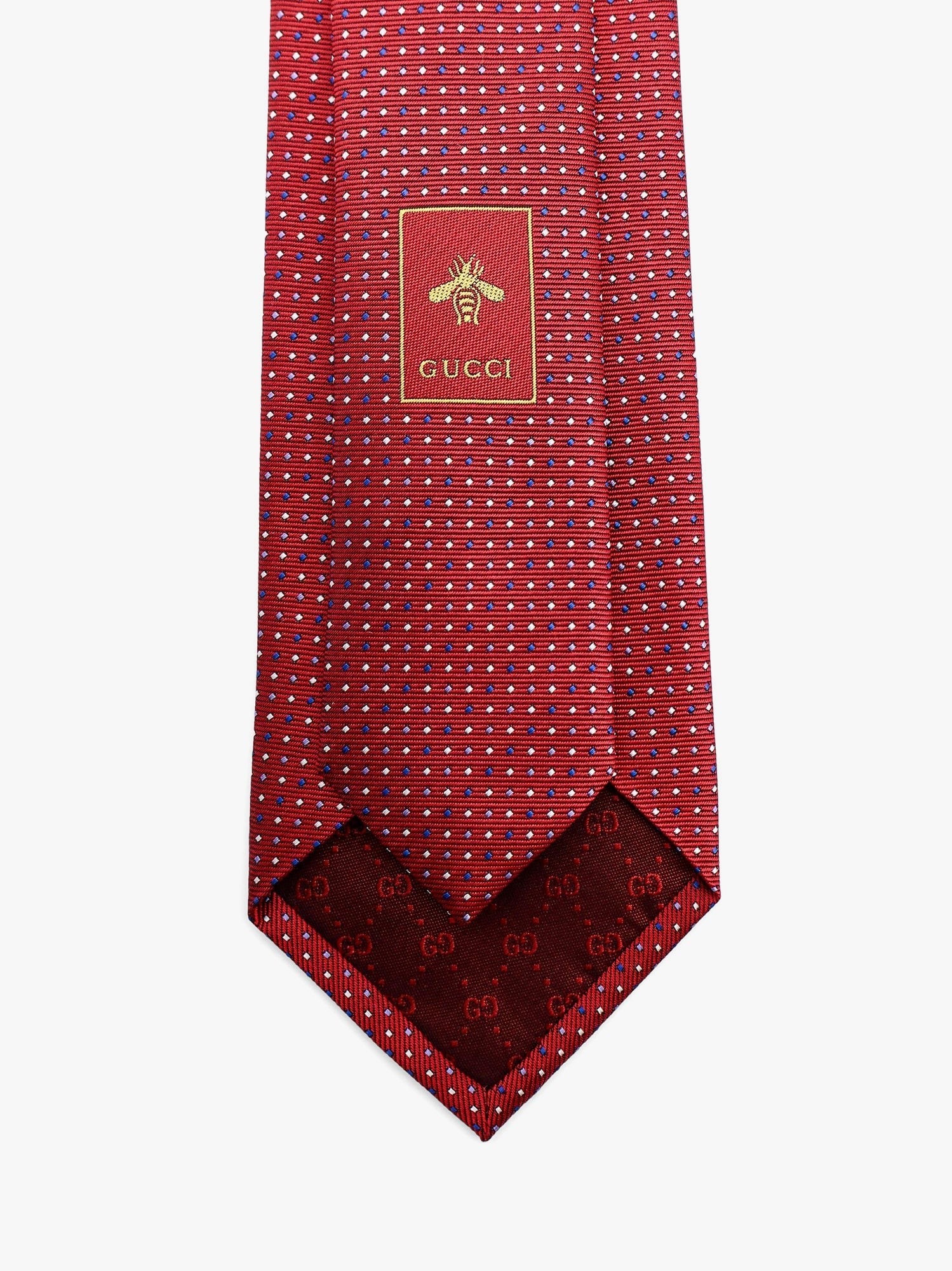 Gucci - Silk Tie With Gudots Motif - Men’s Accessories