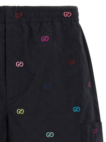 GUCCI - GUCCI - Multicolor fil coupé bermuda shorts - Men’s Bottoms