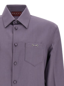GUCCI - GUCCI - Horsebit shirt - Men’s Tops