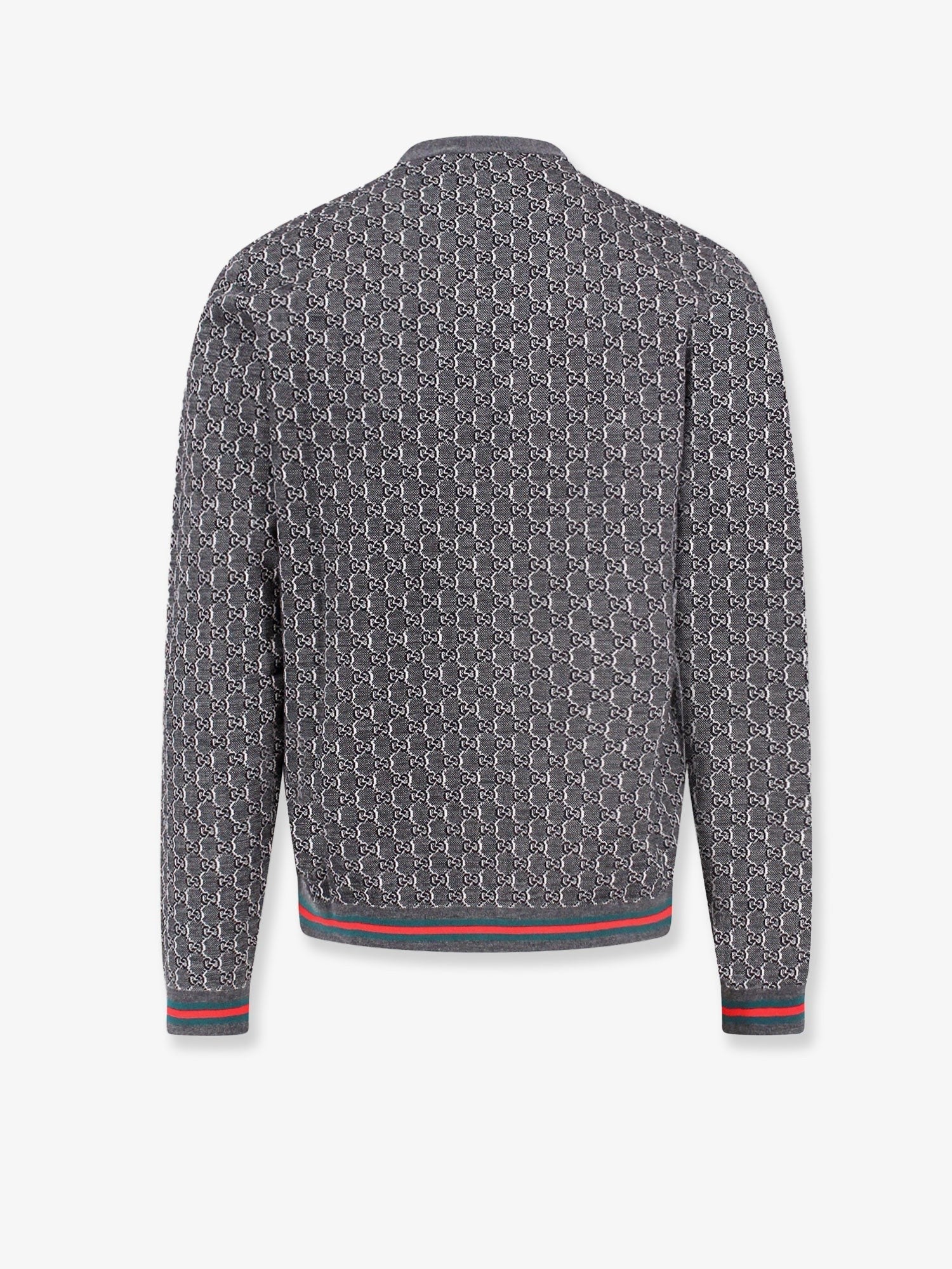 Gucci - Gucci Wool And Silk Cardigan With Gg Motif - Men’s Knitwear