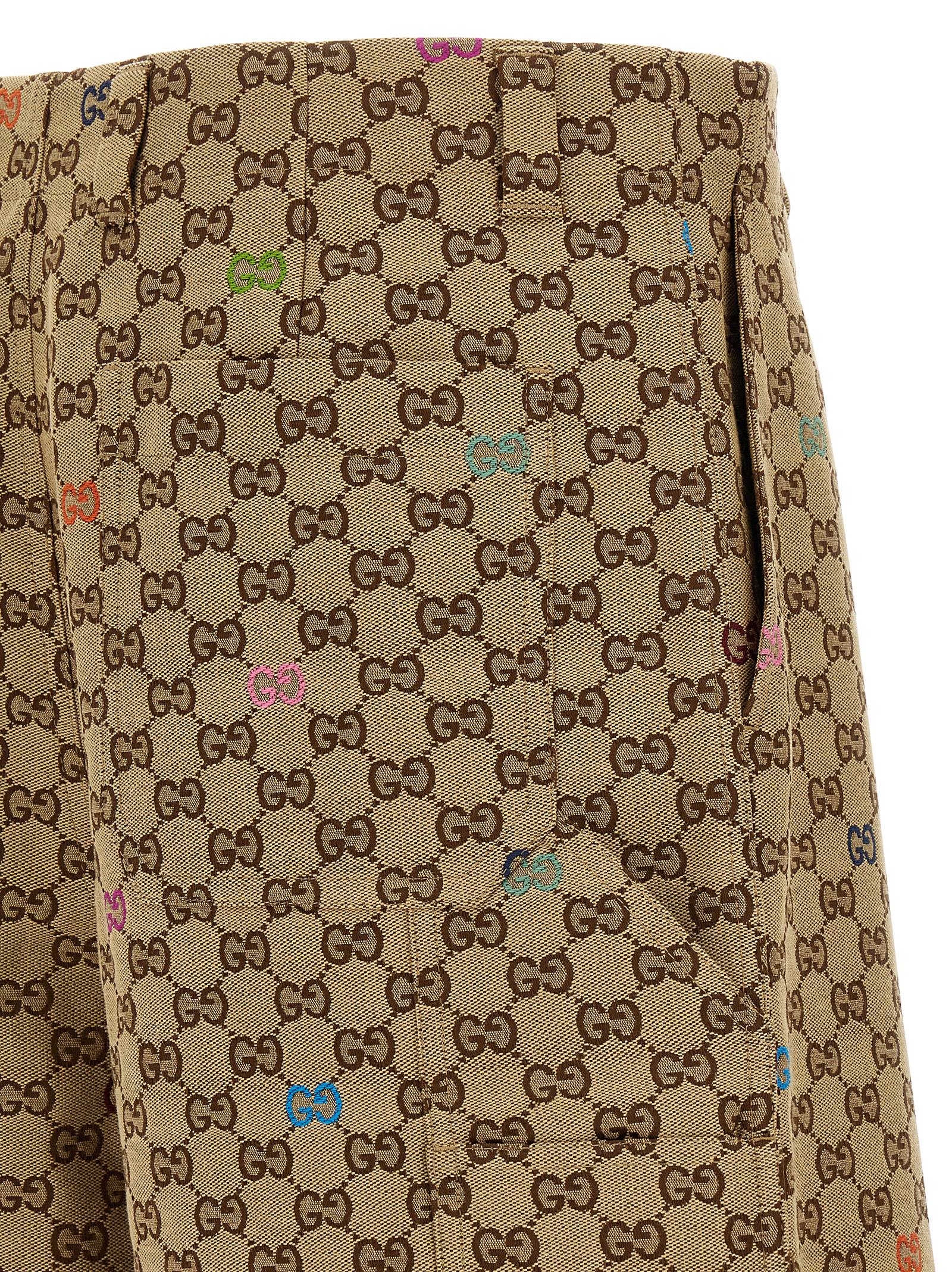 GUCCI - GUCCI - Multicolor fil coupé bermuda shorts - Men’s Bottoms