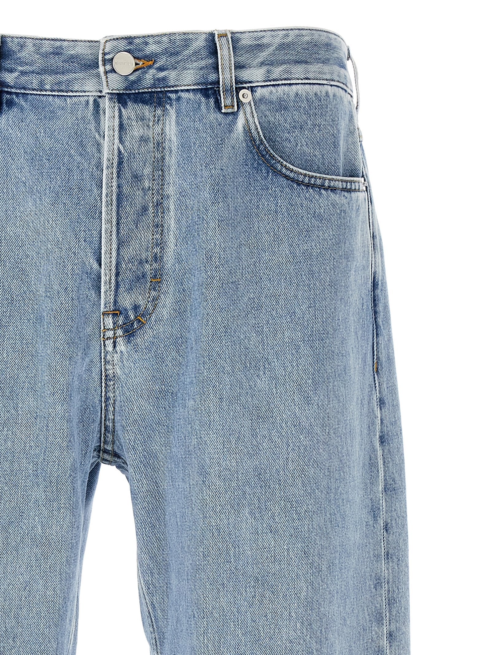 GUCCI - GUCCI - GG insert jeans - Men’s Bottoms