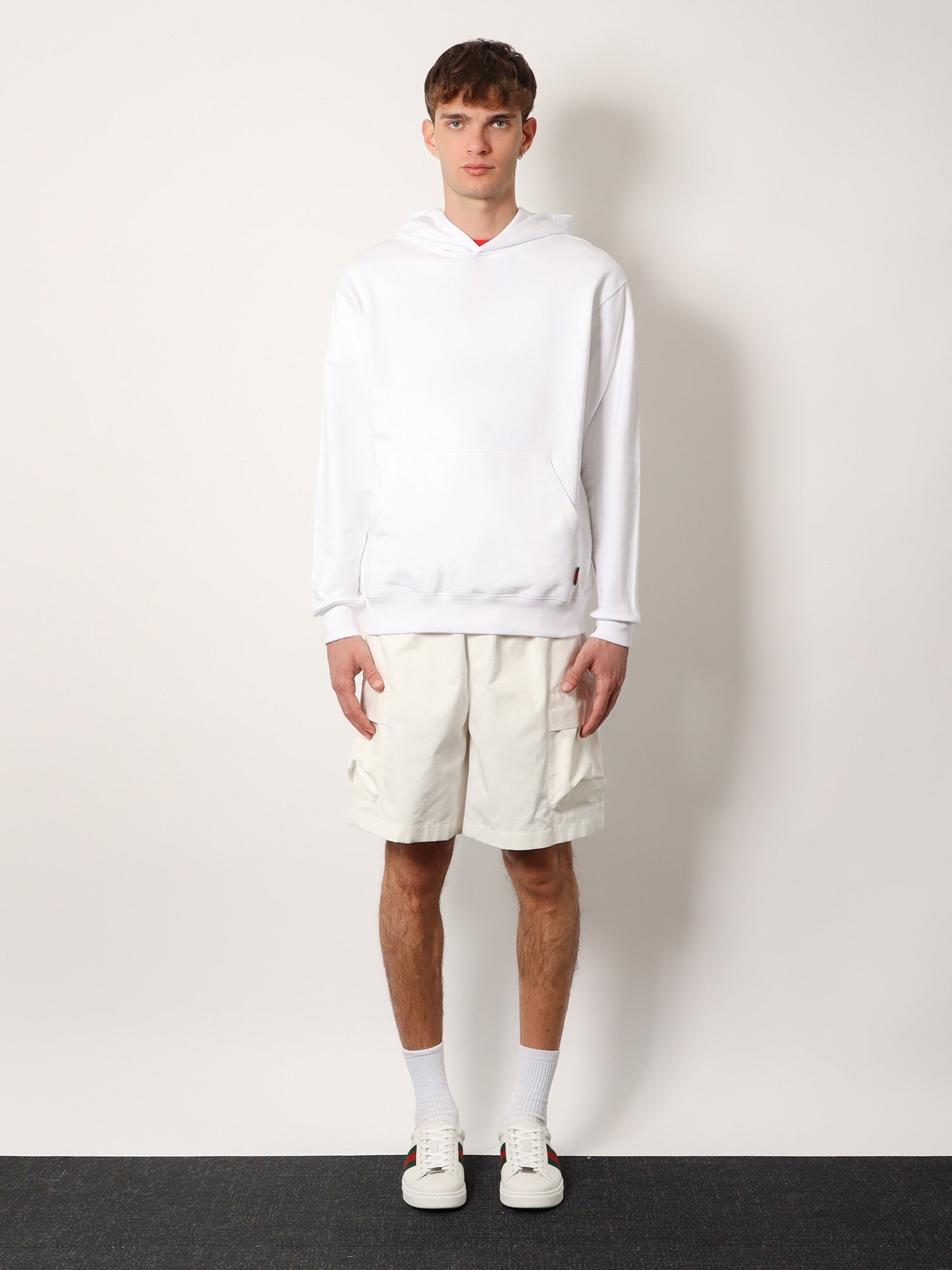 Gucci - Gucci Cotton Sweatshirt With Logo On The Back - Men’s Sweatshirts