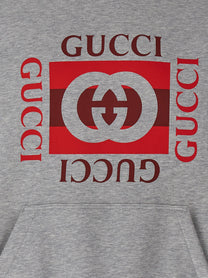 GUCCI - GUCCI - ’Gucci Incrocio GG’ print hoodie - Men’s Sweatshirts