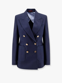 Gucci - Gucci Cotton Blazer With Iconic Gucci Crest Buttons - Women’s Clothing