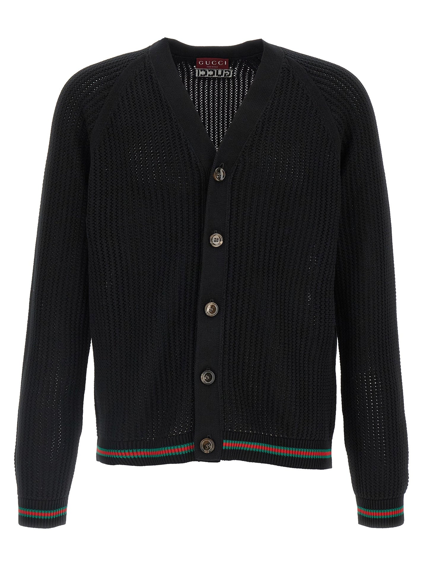 GUCCI - GUCCI - Web ribbon cardigan - Men’s Knitwear