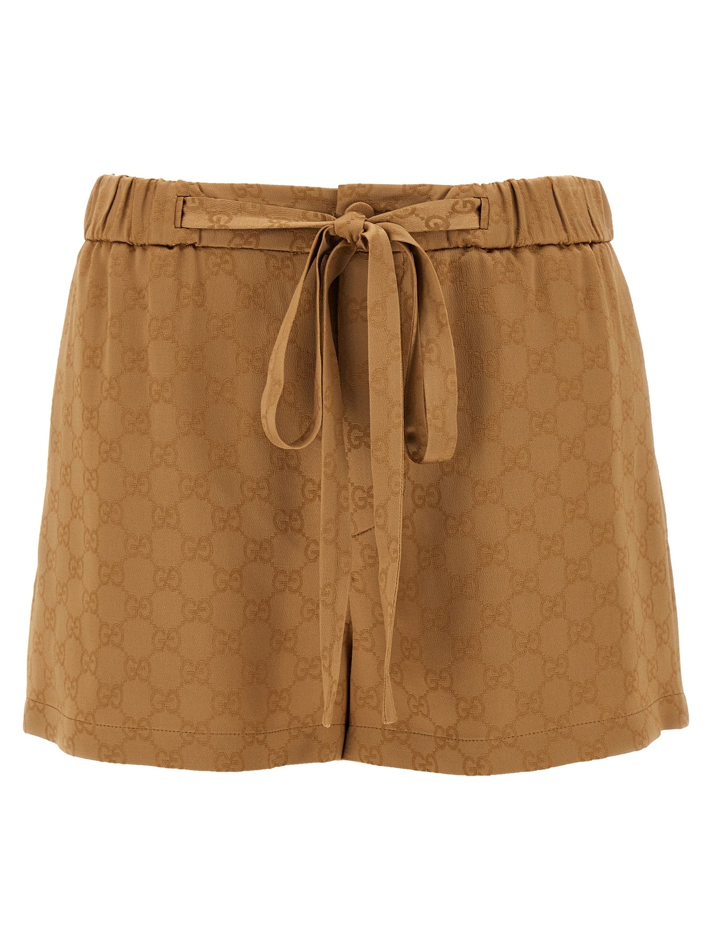 GUCCI - GUCCI - Satin shorts GG - Women’s Clothing