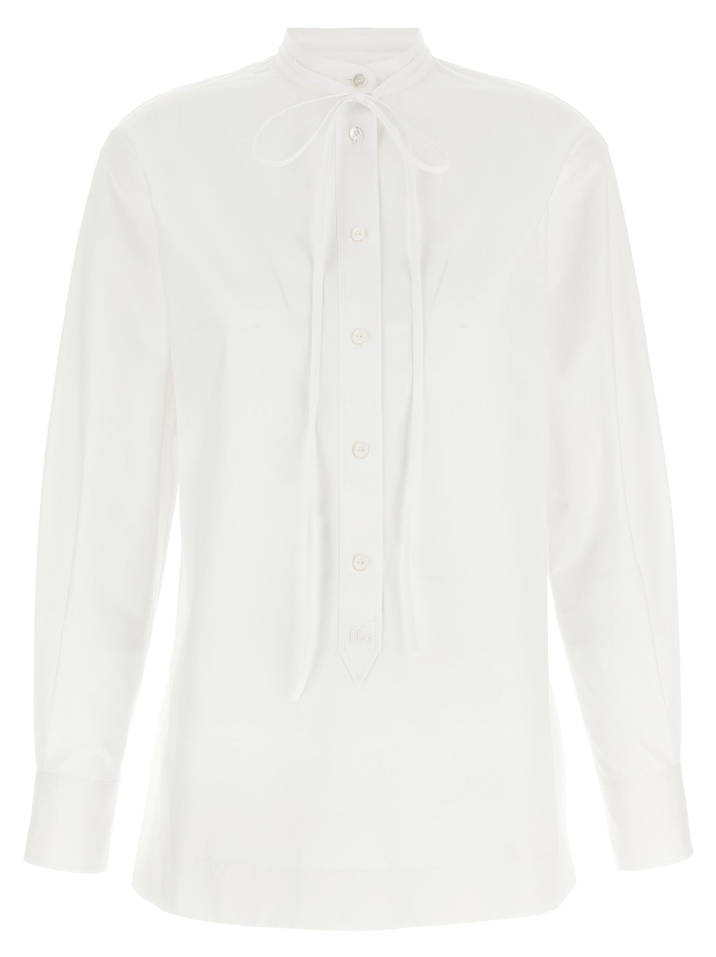 GUCCI - GUCCI - Double G embroidery shirt - Women’s Tops