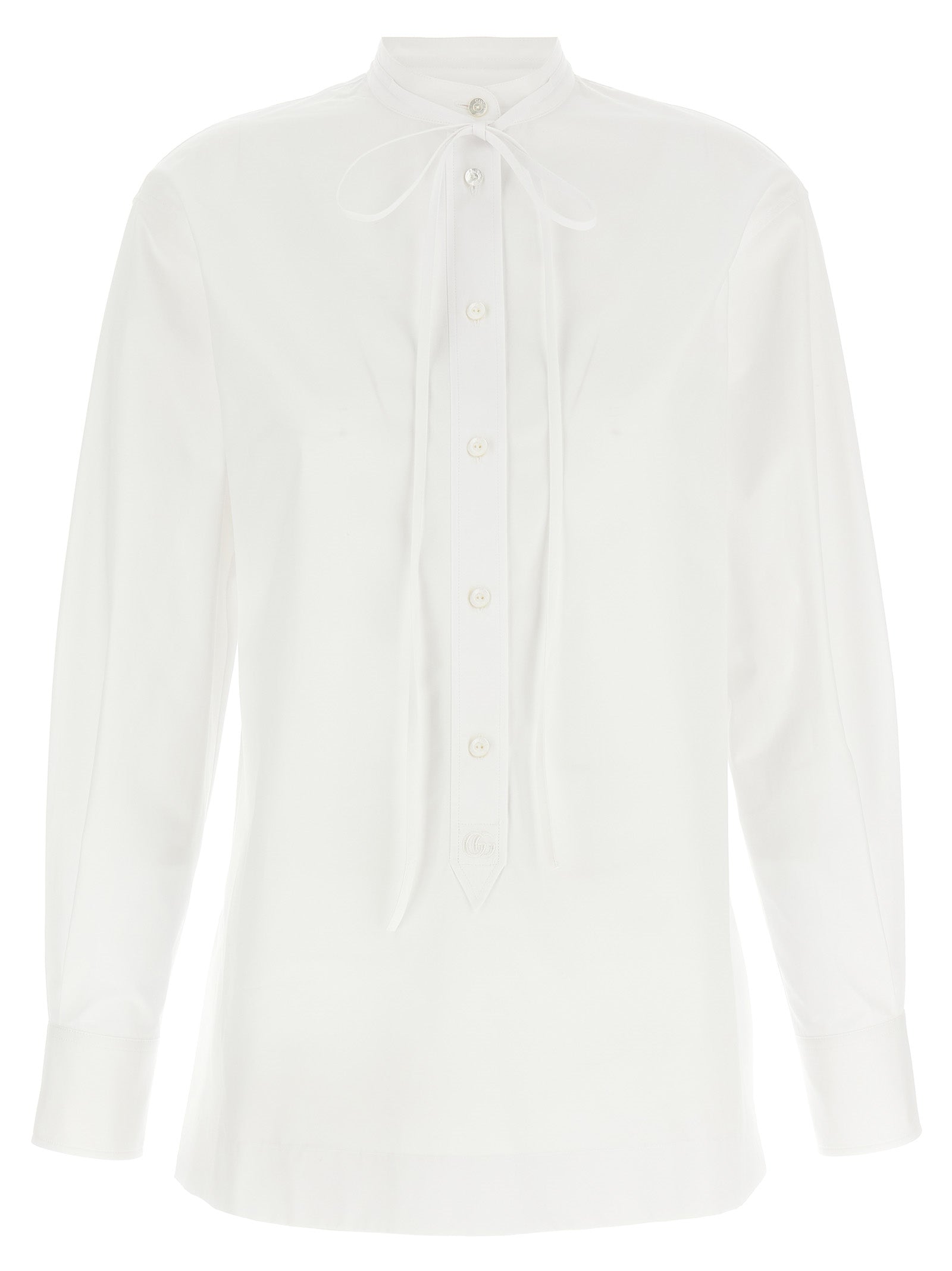 GUCCI - GUCCI - Double G embroidery shirt - Women’s Tops