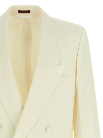 GUCCI - GUCCI - Double-breasted technical Panama blazer - Men’s Clothing