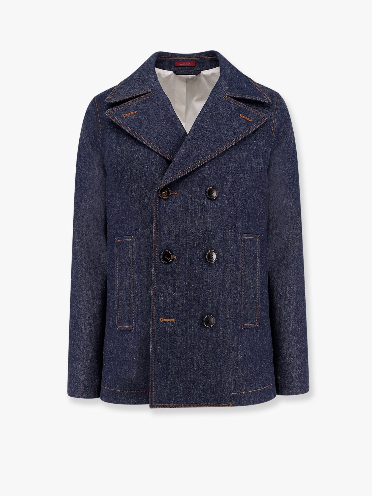 Gucci - Gucci Denim Peacoat With Contrasting Stitching - Men’s Tops