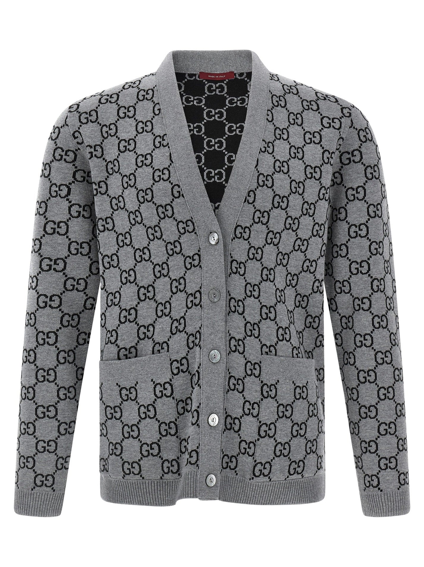 GUCCI - GUCCI - GG jacquard reversible cardigan - Women’s Knitwear