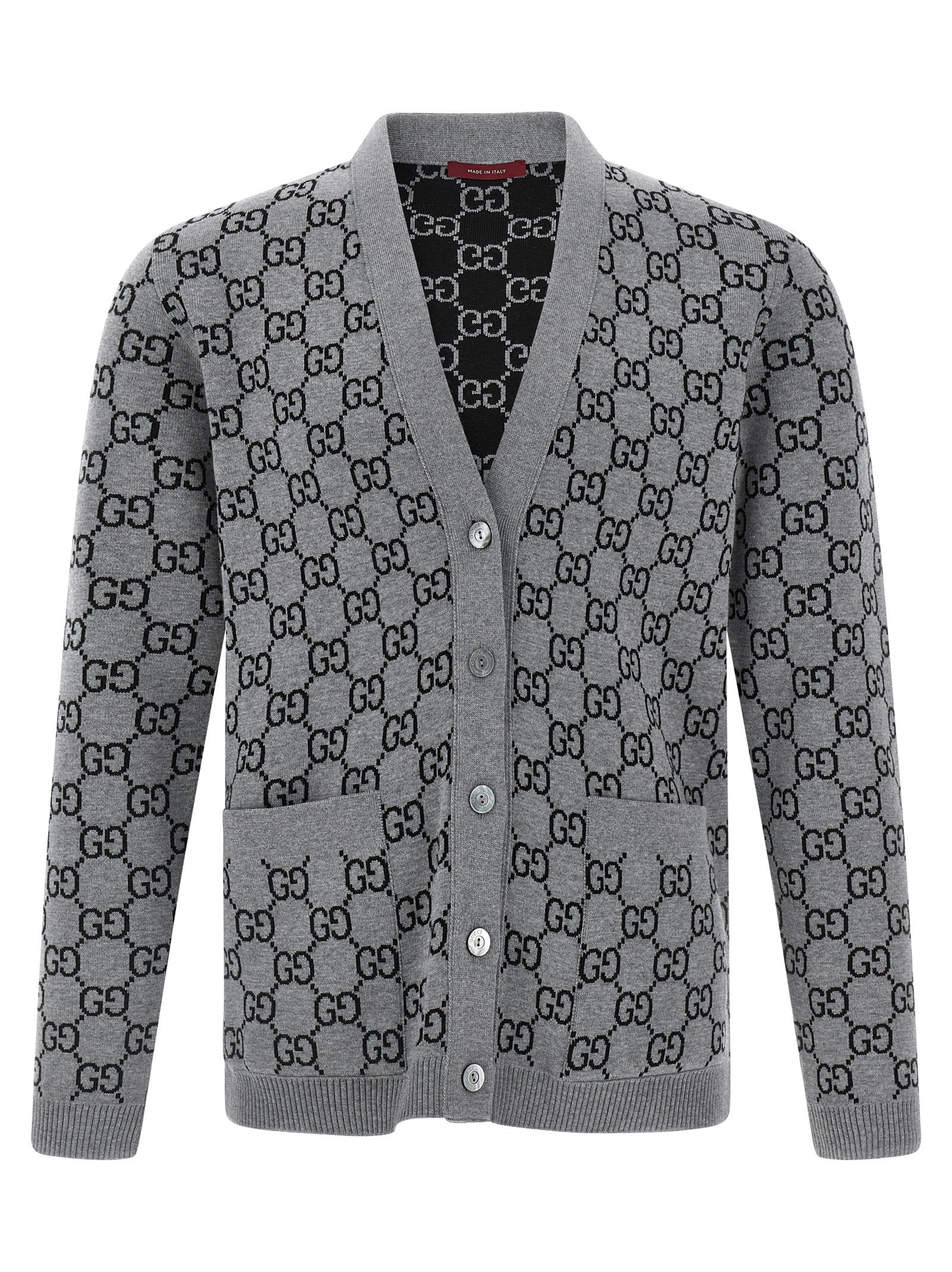 GUCCI - GUCCI - GG jacquard reversible cardigan - Women’s Knitwear
