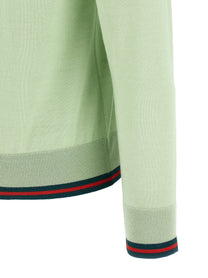 GUCCI - GUCCI - Cardigan Web - Women’s Knitwear