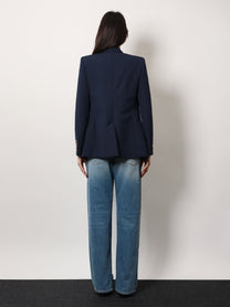 Gucci - Gucci Cotton Blazer With Iconic Gucci Crest Buttons - Women’s Clothing