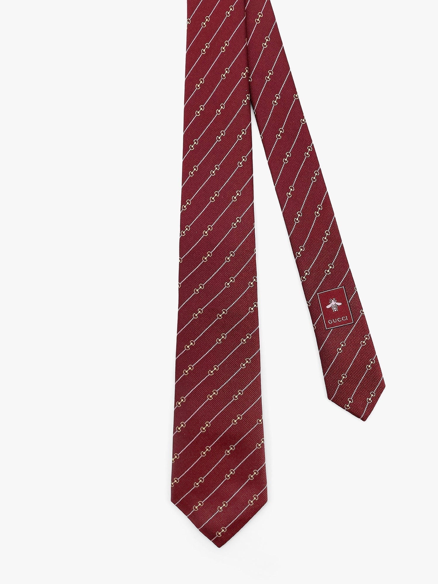 Gucci - Silk Tie With Royal Morsy Motif - Men’s Accessories