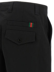 GUCCI - GUCCI - Nastro Web twill pants - Men’s Pants