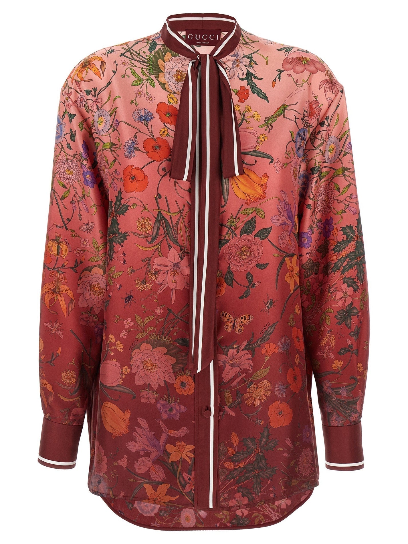 GUCCI - GUCCI - ’Gucci Flora’ print shirt - Women’s Tops