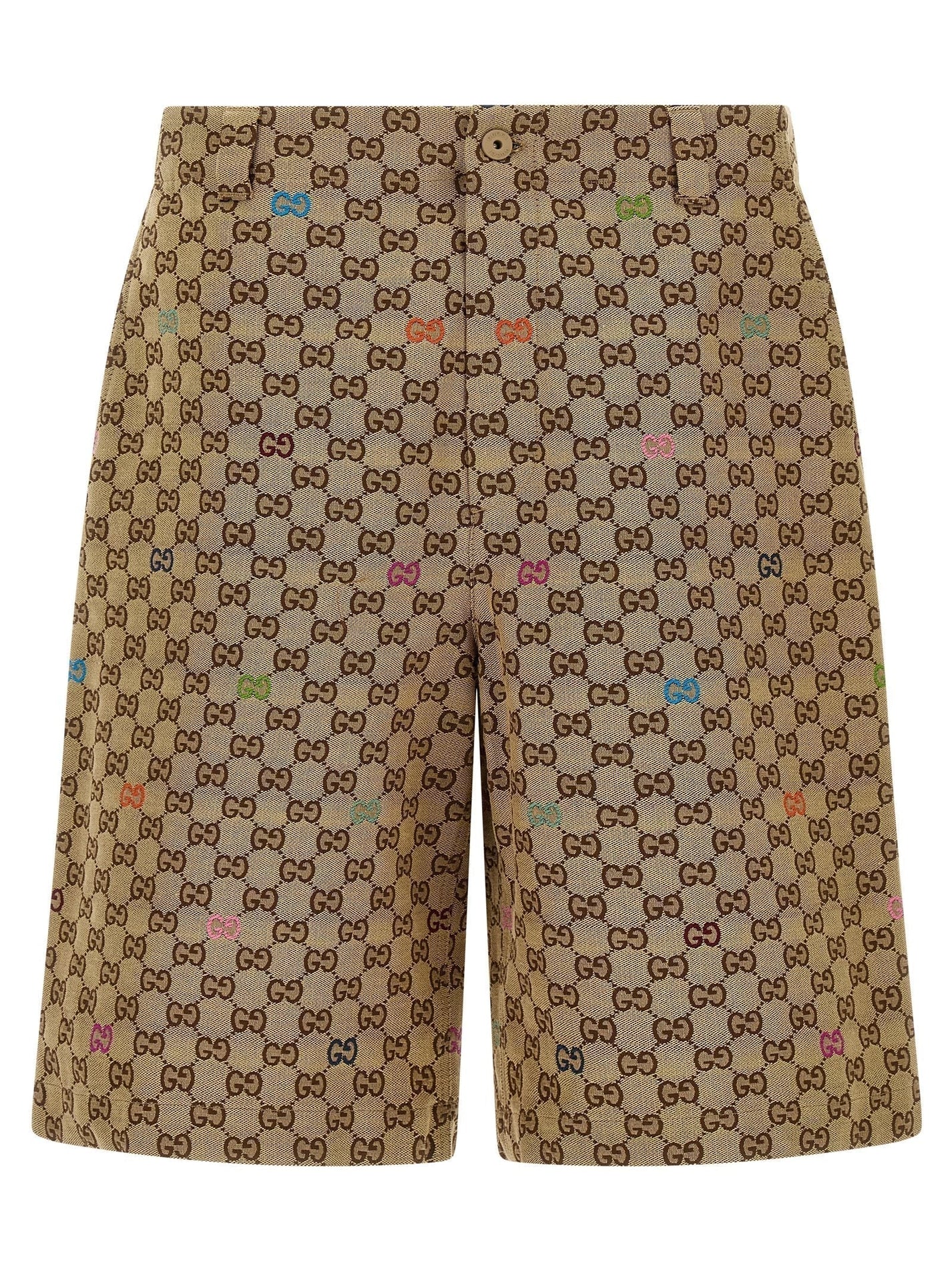 GUCCI - GUCCI - Multicolor fil coupé bermuda shorts - Men’s Bottoms