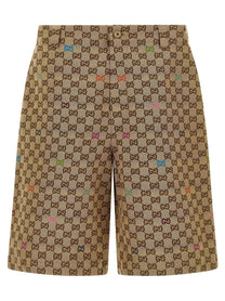GUCCI - GUCCI - Multicolor fil coupé bermuda shorts - Men’s Bottoms