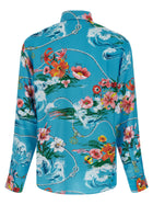 Gucci Gucci Floral Print Shirt Blue, view 2