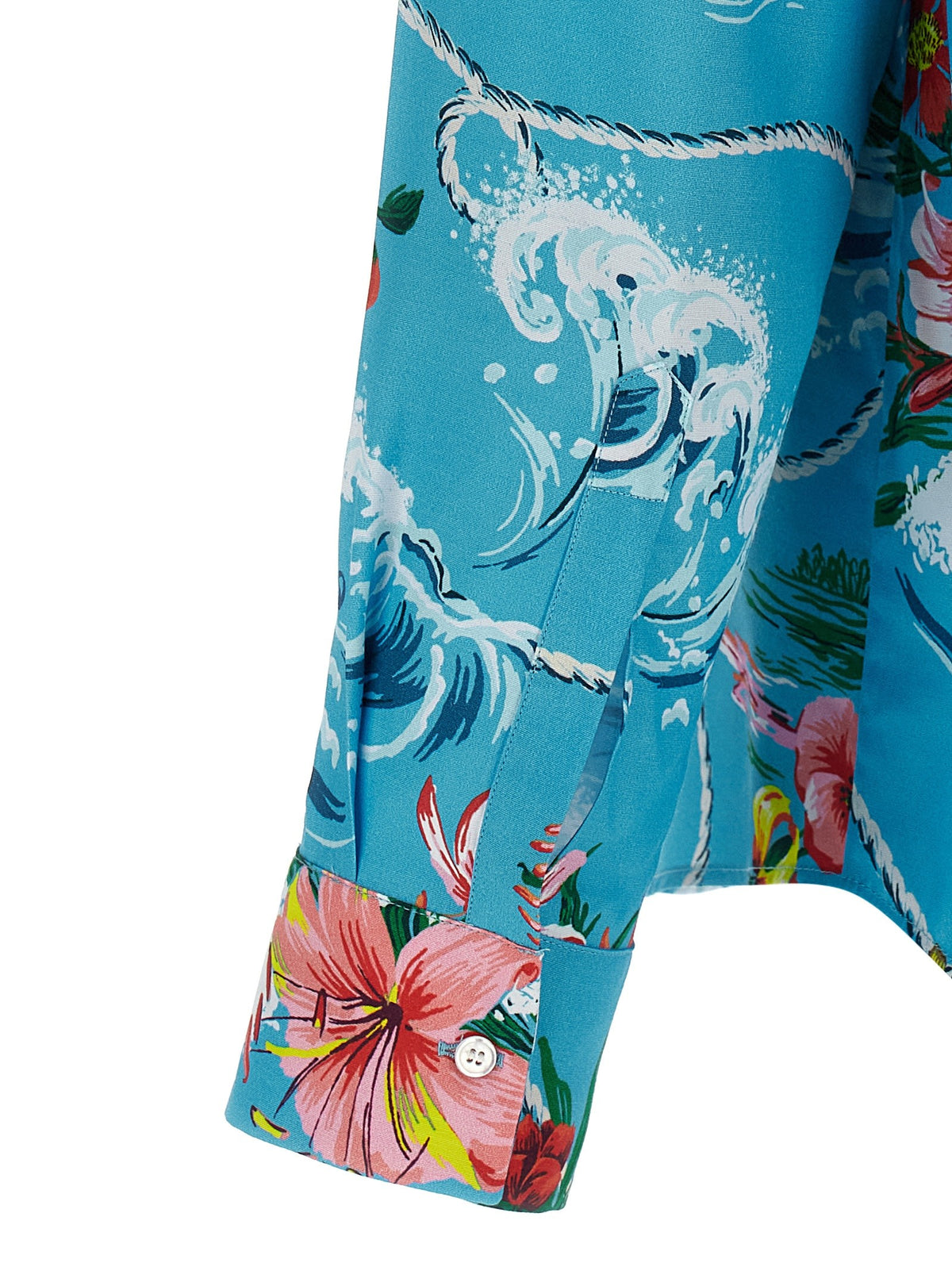 Gucci Gucci Floral Print Shirt Blue, view 4