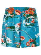 Gucci Gucci Floral Print Shorts Blue, view 2