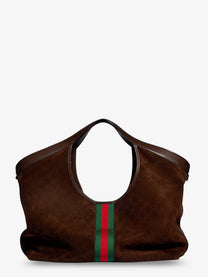 Gucci Women's Gucci Giglio Perforated Suede Shopping Bag Brown, view 2