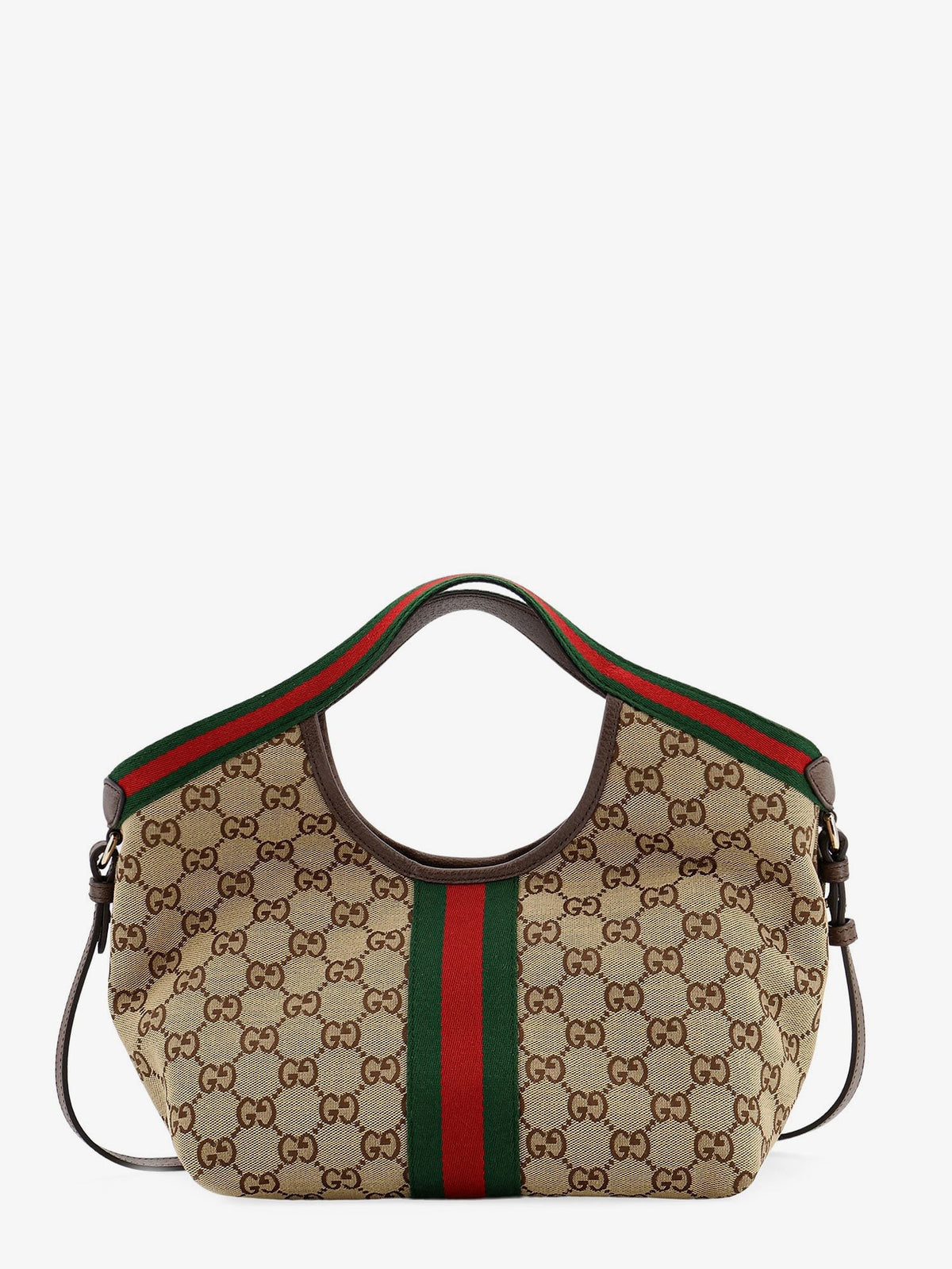 Gucci Women's Gucci Giglio Tote Bag in GG Supreme Canvas and Leather Beige
