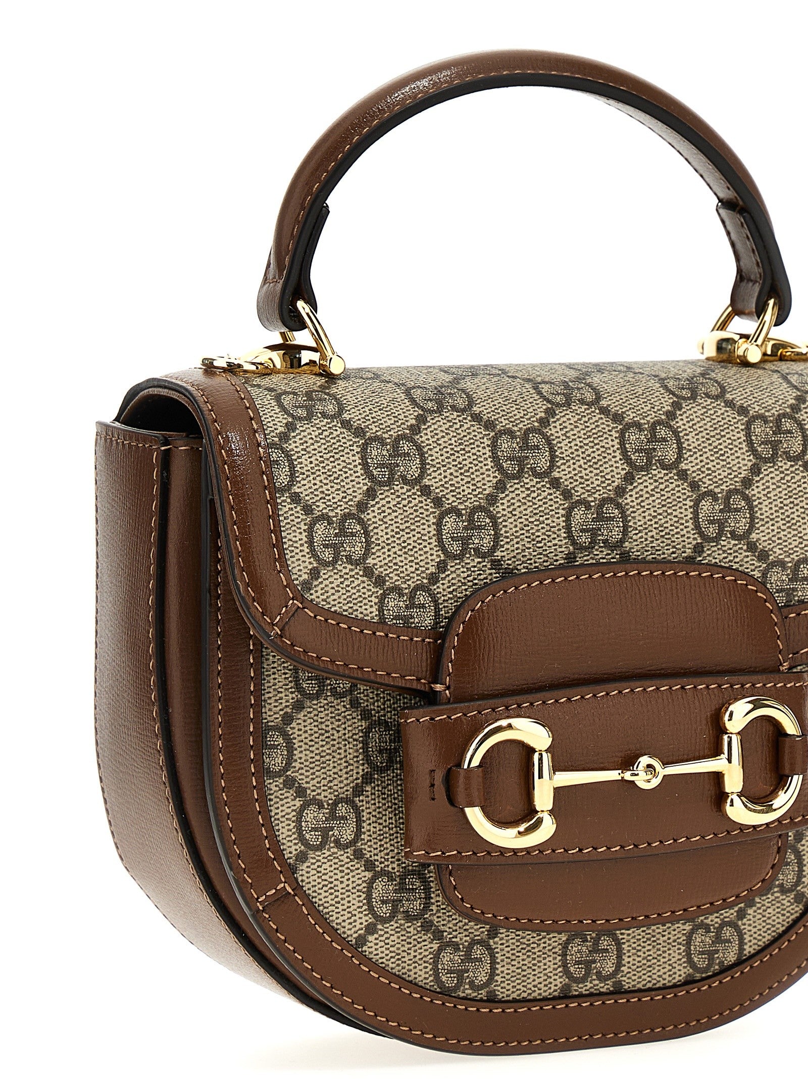 Gucci Gucci Horsebit Handbag Brown