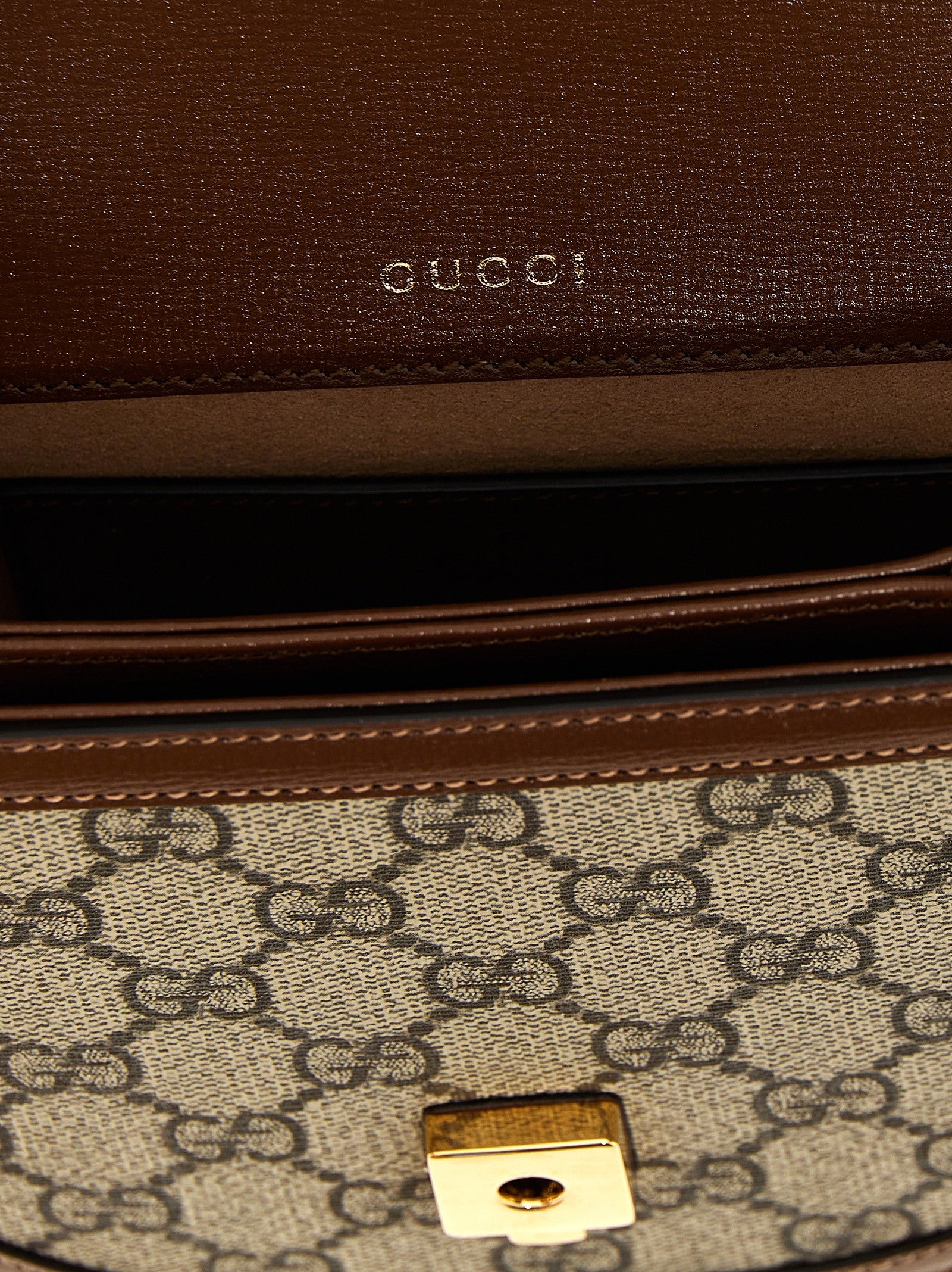 Gucci Gucci Horsebit Handbag Brown