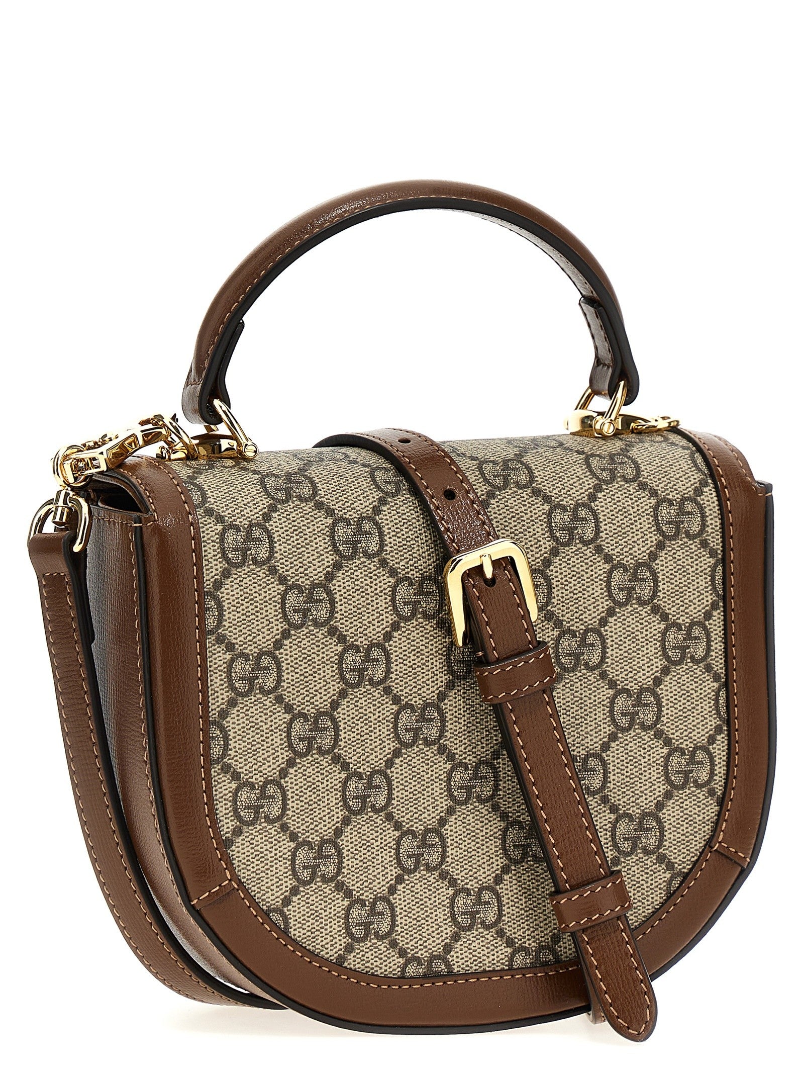 Gucci Gucci Horsebit Handbag Brown