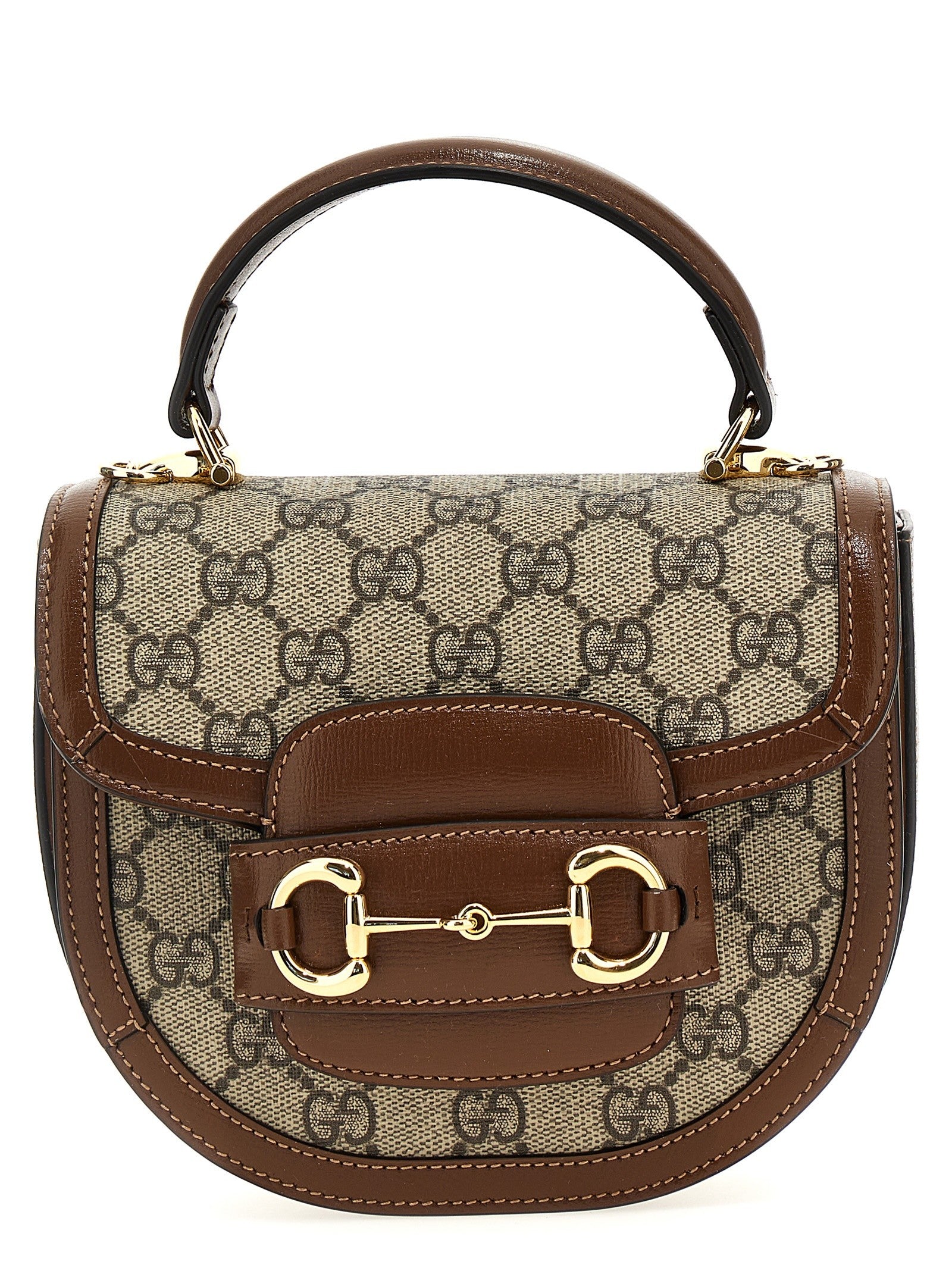 Gucci Gucci Horsebit Handbag Brown