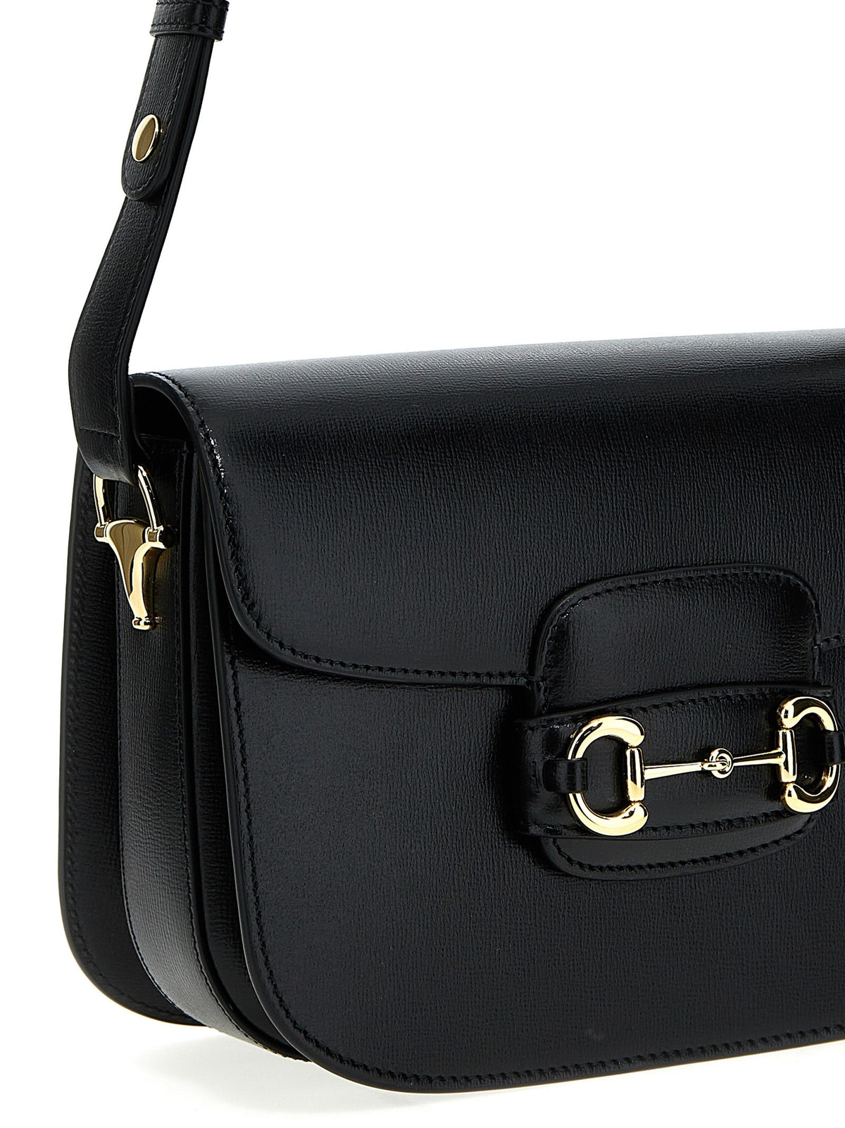 Gucci Gucci Horsebit Shoulder Bag Black