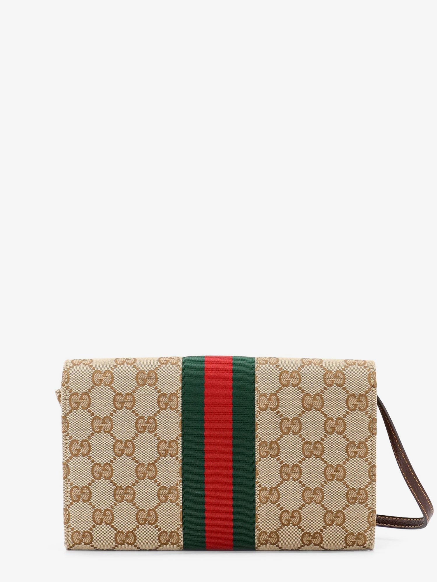 Gucci Women's Gucci Horsebit Web GG Fabric Wallet Beige