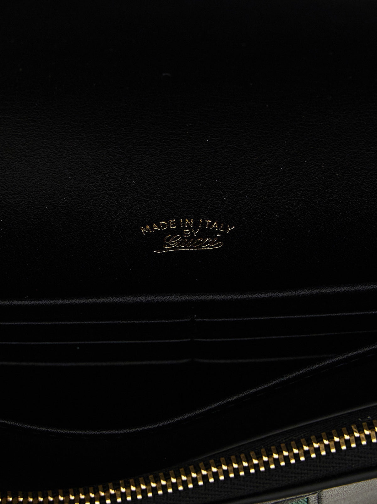 Gucci Gucci Horsebit Web Wallet on Chain Black