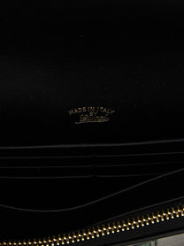 Gucci Gucci Horsebit Web Wallet on Chain Black