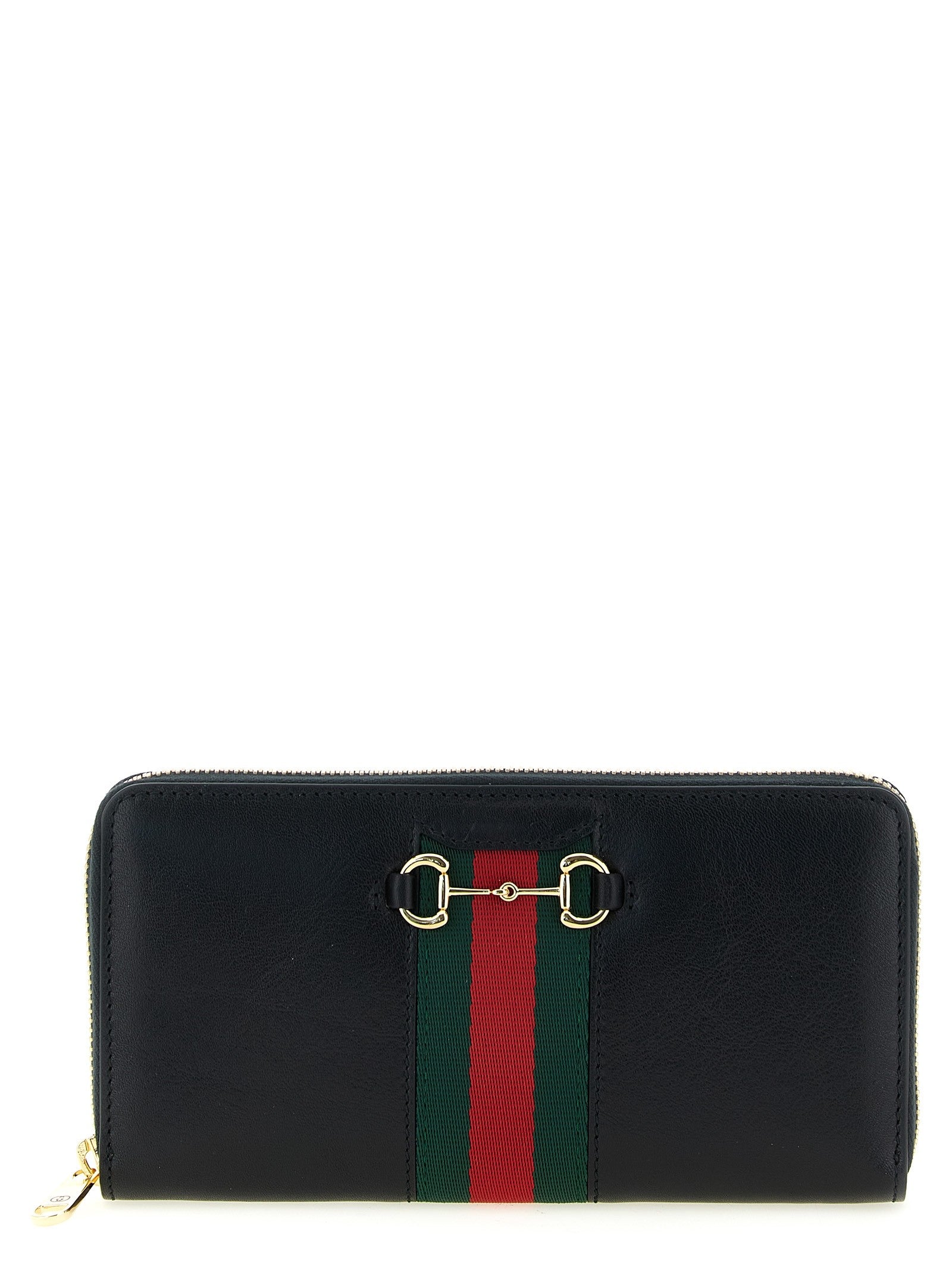 Gucci Gucci Horsebit Web Wallet Black