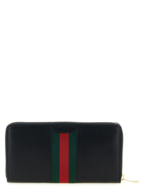 Gucci Gucci Horsebit Web Wallet Black