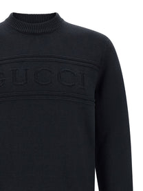 Gucci Gucci Intarsia Sweater Blue