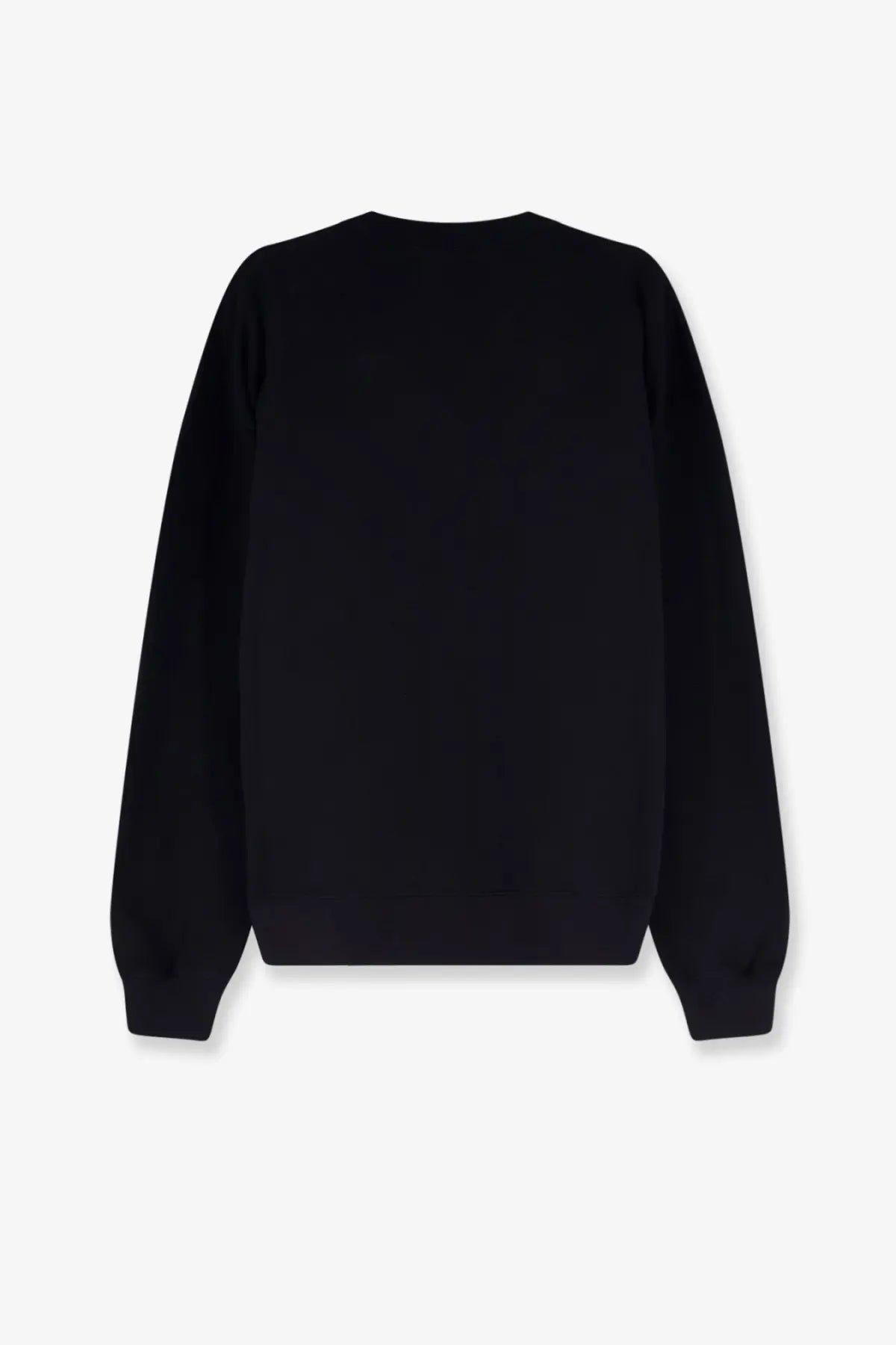 Gucci men’s black cotton sweatshirt with long sleeves crewneck made of soft smooth fabric and simple design